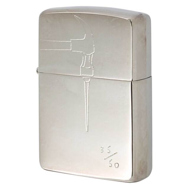 絶版/ヴィンテージ Zippo ジッポー 中古 1995年製造 ZIPPO Paul Smith Collection ポール・スミス コレクション 釘とハンマー シリアル番号 No.35  [A]使用感少なく状態が良い