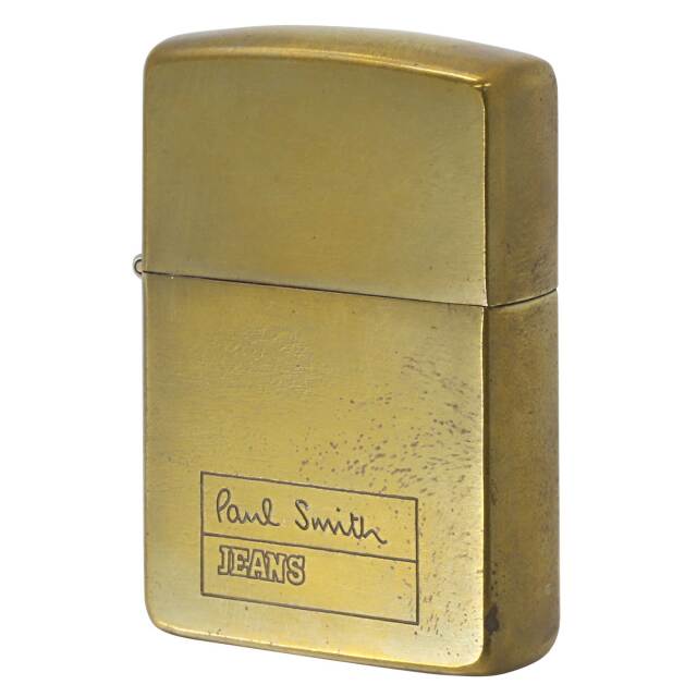 絶版/ヴィンテージ Zippo ジッポー 中古 1994年製造 ZIPPO Paul Smith ポール・スミス  真鍮 ブラス Jeans  [B]使用感ありやや傷汚れあり