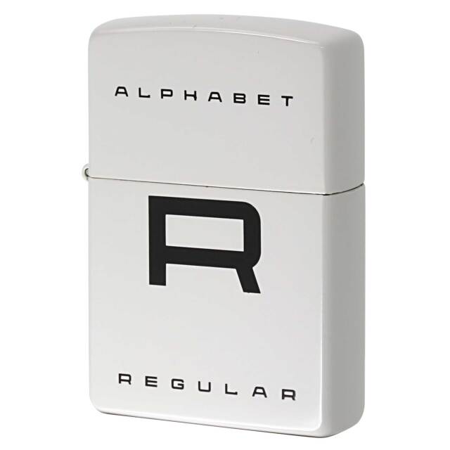 絶版/ヴィンテージ Zippo ジッポー 中古 2005年製造 アルファベット ALPHABET R JT 懸賞品  [A]使用感少なく状態が良い