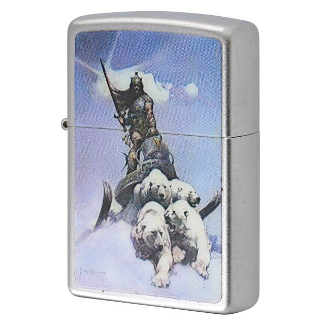 絶版/ヴィンテージ Zippo ジッポー 中古 2004年製造 フランク・フラゼッタ ファンタジーデザイン Frank Frazetta  [S]ほぼ新品同様