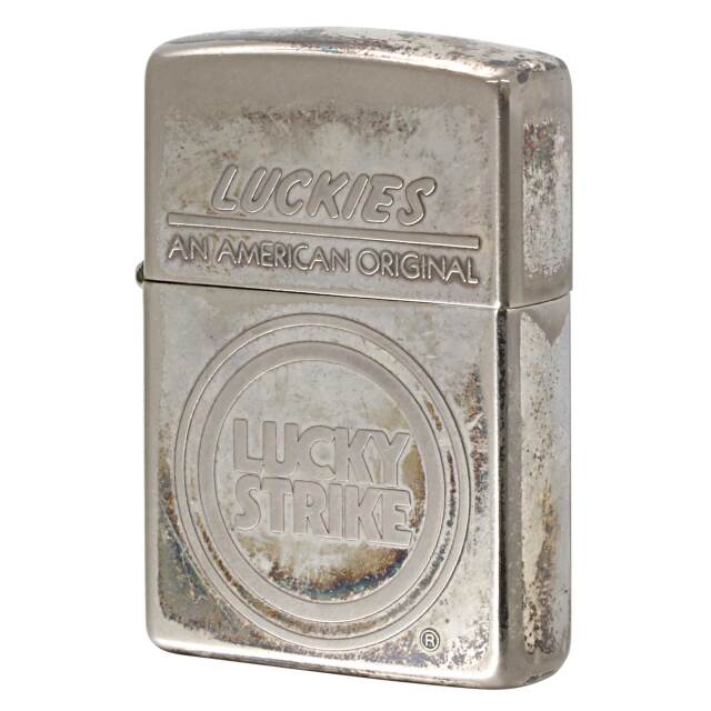 絶版/ヴィンテージ Zippo ジッポー 中古 1995年製造 ラッキーストライク LUCKY STRIKE luckies an american original  [C]使用感あり傷汚れあり