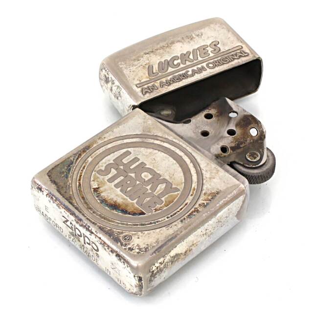ラッキーストライクZIPPO 1995年製 zippo ラッキーストライク シルバー 限定品 ヴィンテージ 1995年