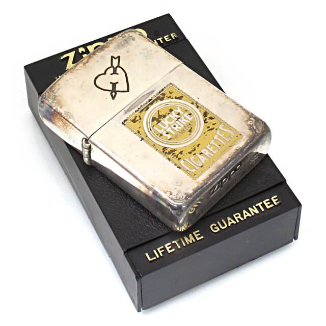 絶版/ヴィンテージ Zippo ジッポー 中古 1996年製造ラッキーストライク