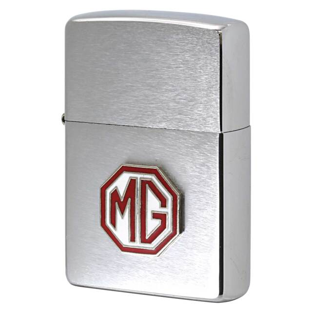 絶版/ヴィンテージ Zippo ジッポー 中古 2000年製造 MG モーリス・ガレージ エンブレム  [A]使用感少なく状態が良い