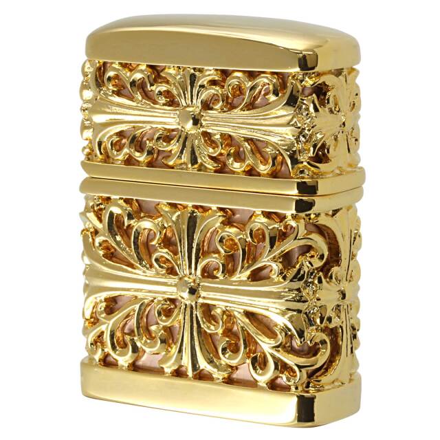 絶版/ヴィンテージ Zippo ジッポー 中古 2011年製造 Metal Jacket CROSS 2PMJ-CRO20  [A]使用感少なく状態が良い