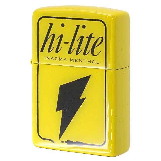 絶版/ヴィンテージ Zippo ジッポー 中古 2011年製造 hi-lite 稲妻メンソール 懸賞  [N]未使用・新品