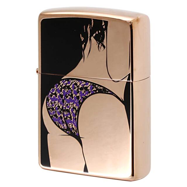 絶版/ヴィンテージ Zippo ジッポー 中古 2013年製造 Sexy Close Up D柄 ショーツ パープル  [N]未使用・新品