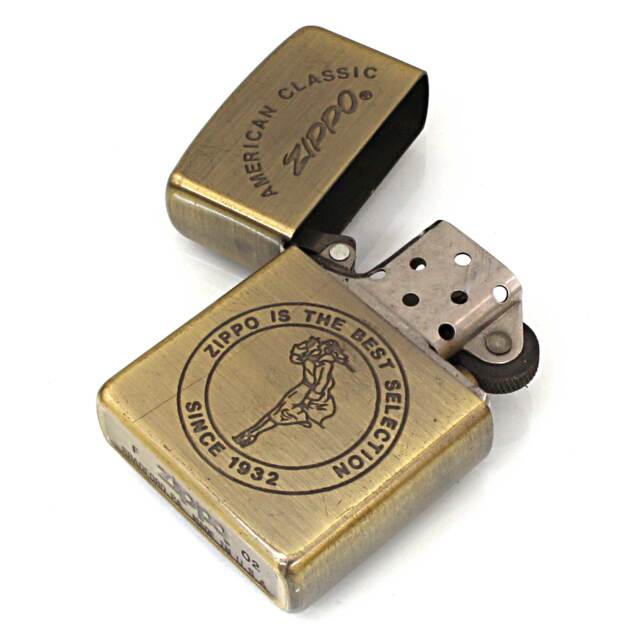 絶版/ヴィンテージ Zippo ジッポー 中古 2002年製造Windy ウィンディ