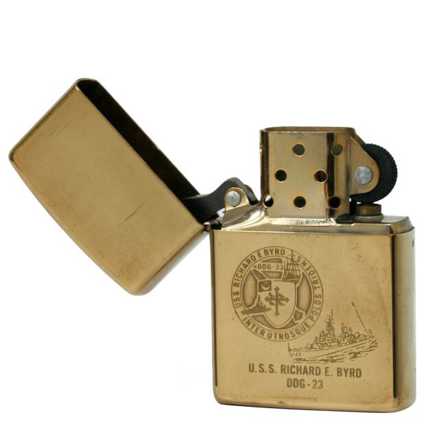絶版/ヴィンテージ Zippo ジッポー 中古 1991年製造No.254 SOLID BRASS 