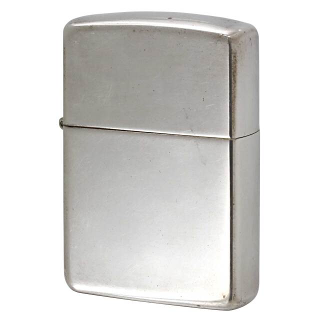 絶版/ヴィンテージ Zippo ジッポー 中古 2007年製造 スターリングシルバー 鏡面 無地 No.15  [B]使用感ありやや傷汚れあり