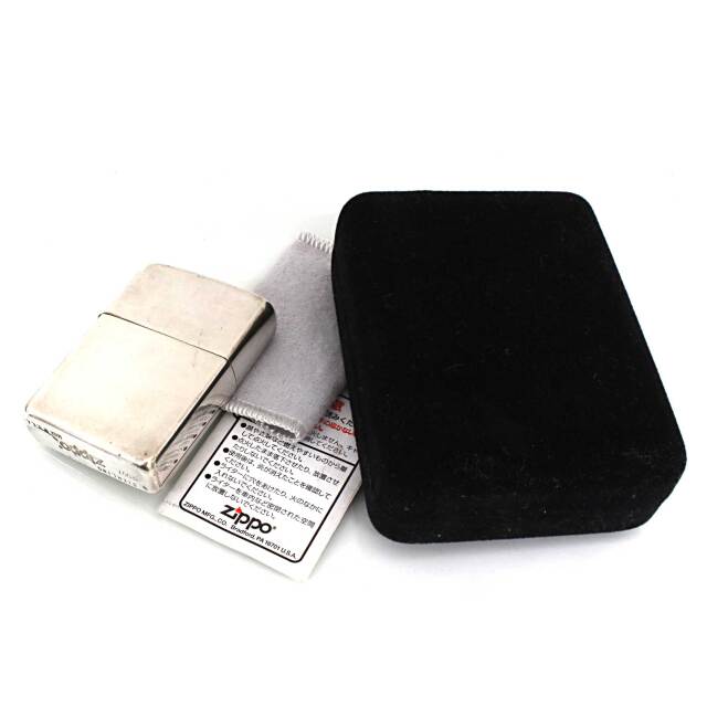 絶版/ヴィンテージ Zippo ジッポー 中古 2007年製造スターリング