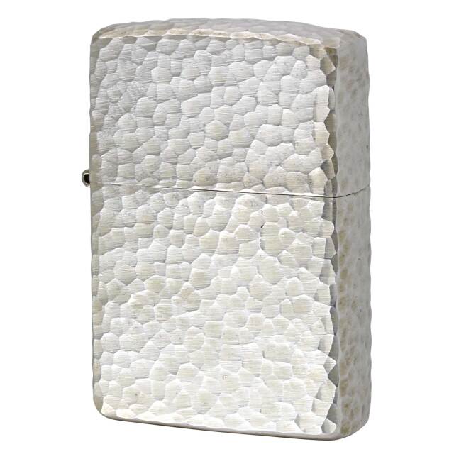 絶版/ヴィンテージ Zippo ジッポー 中古 2008年製造 スターリングシルバー 純銀 鎚目 ハンマートーン  [A]使用感少なく状態が良い