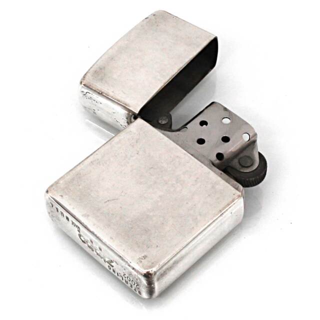 絶版/ヴィンテージ Zippo ジッポー 中古 2002年製造純銀