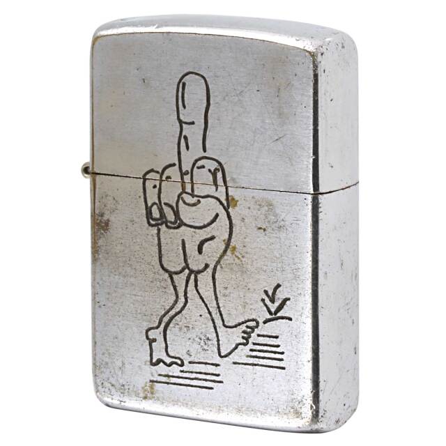 絶版/ヴィンテージ Zippo ジッポー 中古 1968年製造 ベトナムZIPPO THE HIGHER YOU GO….  [C]使用感あり傷汚れあり