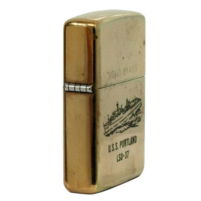 【Zippo】ヴィンテージ／筆記体 斜体 ライター ／USA製 銅色 絶版/ヴィンテージ Zippo ジッポー 中古 1993年製造No.254 SOLID