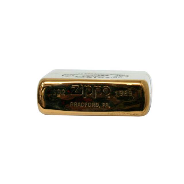 絶版/ヴィンテージ Zippo ジッポー 中古 1989年製造No.254 SOLID BRASS