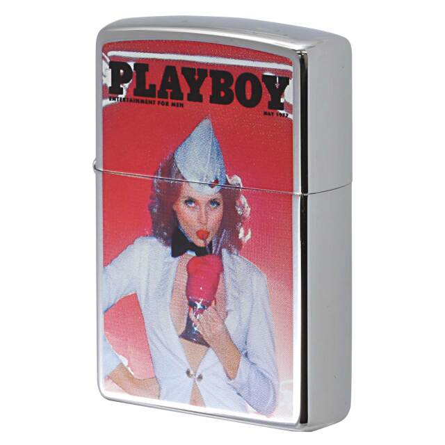 絶版/ヴィンテージ Zippo ジッポー 中古 2005年製造 プレイボーイ Playboy May 1977 Cover Soda Girl 207CI012028  [N]未使用・新品