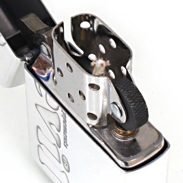 絶版/ヴィンテージ Zippo ジッポー 中古 2003年製造デビルエキゾースト