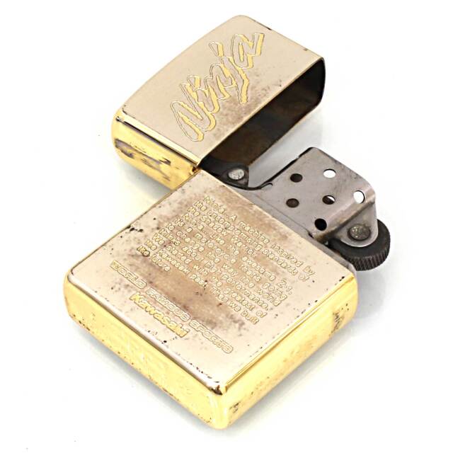 絶版/ヴィンテージ Zippo ジッポー 中古 2003年製造Kawasaki Ninja