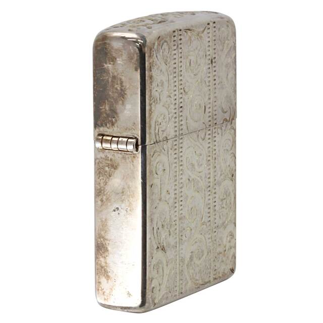 絶版/ヴィンテージ Zippo ジッポー 中古 2007年製造4面 アラベスク加工