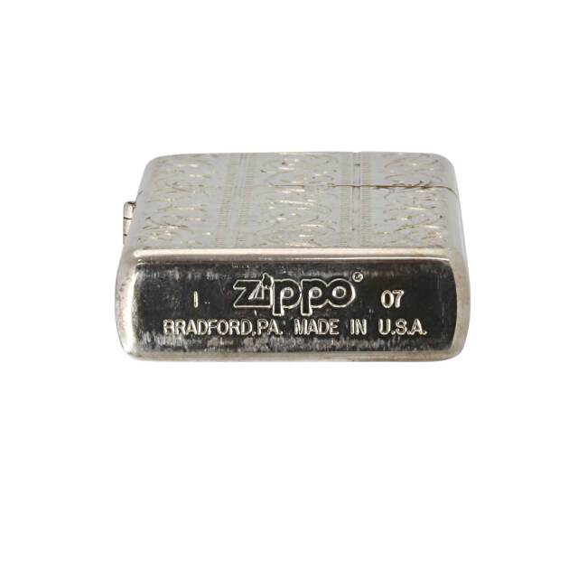 絶版/ヴィンテージ Zippo ジッポー 中古 2007年製造4面 アラベスク加工