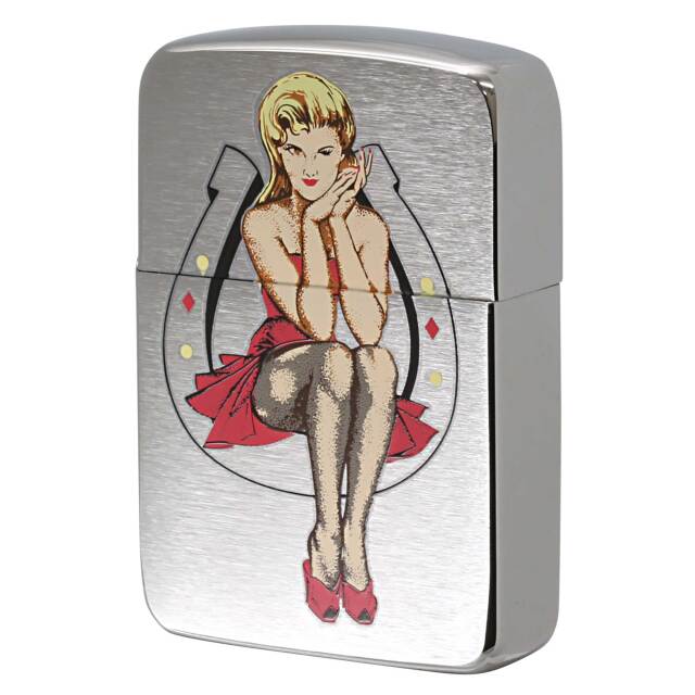 絶版/ヴィンテージ Zippo ジッポー 中古 2009年製造 1941レプリカ Lucky Horseshoe ホースシュー 24202  [N]未使用・新品