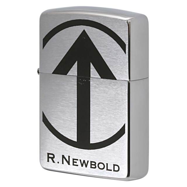 絶版/ヴィンテージ Zippo ジッポー 中古 1998年製造 ZIPPO R.Newbold アールニューボールド 矢印  [S]ほぼ新品同様