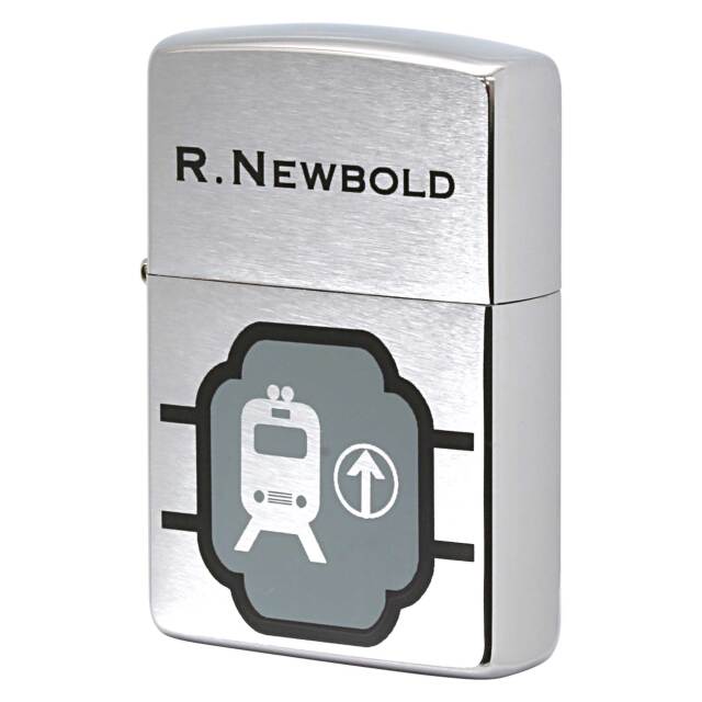 絶版/ヴィンテージ Zippo ジッポー 中古 1998年製造 ZIPPO R.Newbold アールニューボールド 電車  [S]ほぼ新品同様