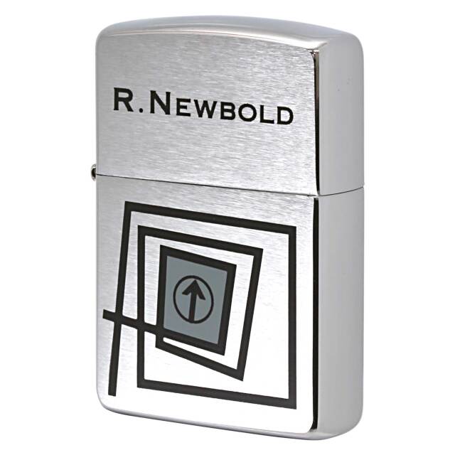 絶版/ヴィンテージ Zippo ジッポー 中古 1998年製造 ZIPPO R.Newbold アールニューボールド ロゴ 線  [S]ほぼ新品同様