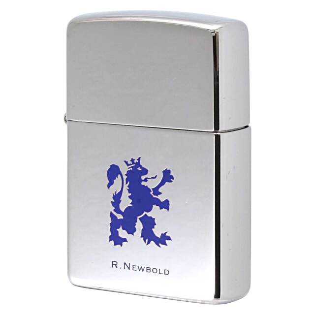 絶版/ヴィンテージ Zippo ジッポー 中古 2001年製造 ZIPPO R.Newbold アールニューボールド ロゴ BL  [S]ほぼ新品同様