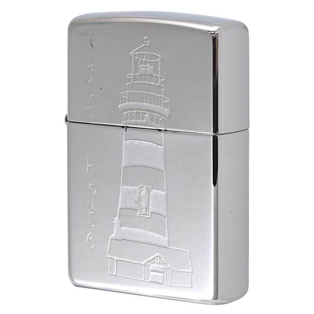 絶版/ヴィンテージ Zippo ジッポー 中古 2002年製造 ZIPPO Paul Smith ポール・スミス 試作品 Light House 灯台  [S]ほぼ新品同様