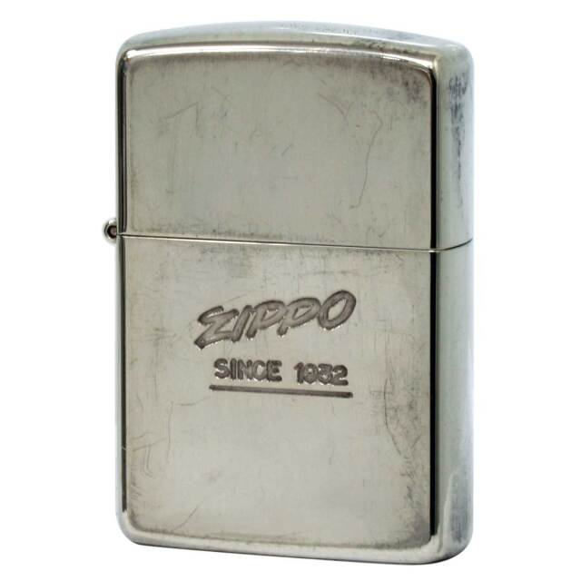 絶版/ヴィンテージ Zippo ジッポー 中古 1989年製造 ZIPPO LOGO SINCE 1932  [C]使用感あり傷汚れあり
