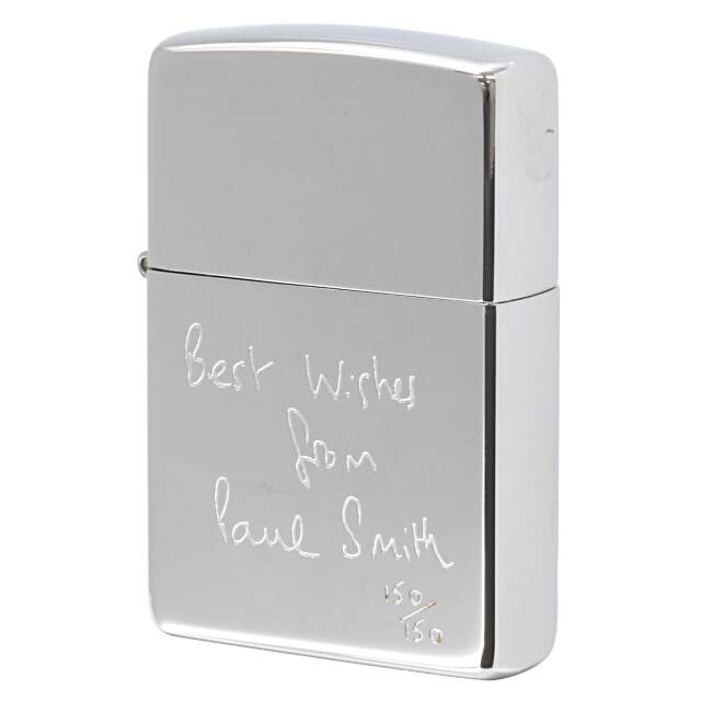 絶版/ヴィンテージ Zippo ジッポー 中古 2002年製造 ZIPPO Paul Smith ポール・スミス Best W:shes シリアル番号150  [S]ほぼ新品同様