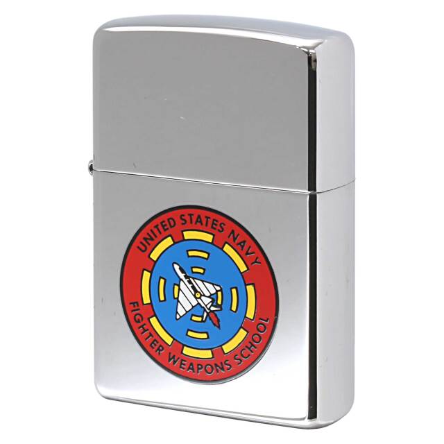 絶版/ヴィンテージ Zippo ジッポー 中古 2000年製造 アメリカ海軍戦闘機兵器学校 トップガン united states navy fighter weapons school  [S]ほぼ新品同様