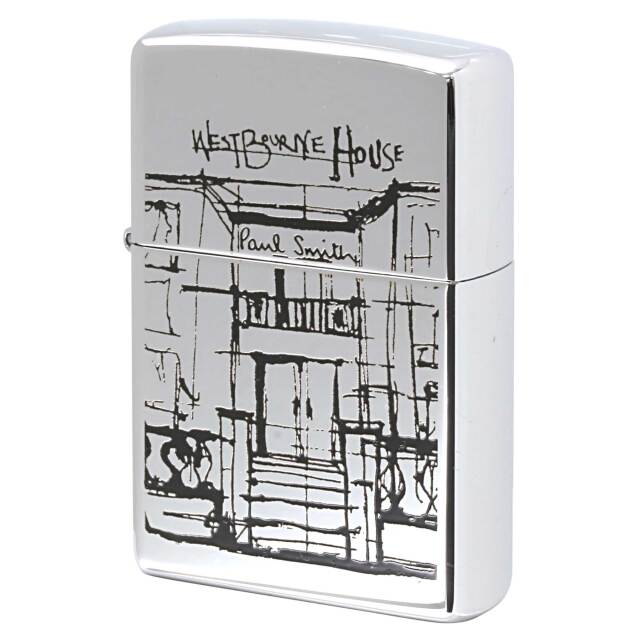 絶版/ヴィンテージ Zippo ジッポー 中古 2001年製造 ZIPPO Paul Smith West Bourne house ウェストボーンハウス  [S]ほぼ新品同様