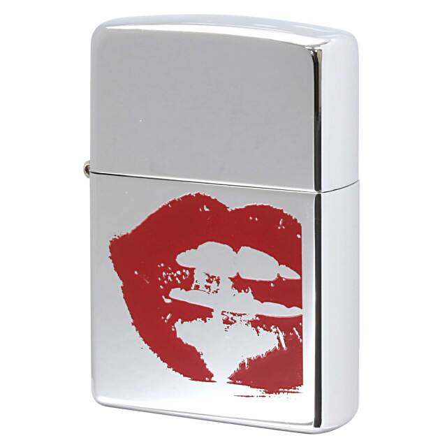 絶版/ヴィンテージ Zippo ジッポー 中古 2002年製造 ZIPPO Paul Smith Kiss Mark キスマーク  [S]ほぼ新品同様