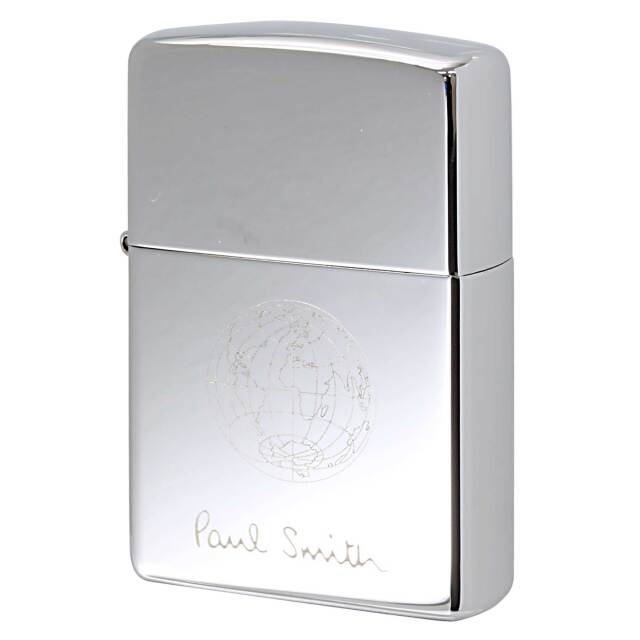 絶版/ヴィンテージ Zippo ジッポー 中古 2000年製造 ZIPPO Paul Smith 世界地図 地球儀  [S]ほぼ新品同様