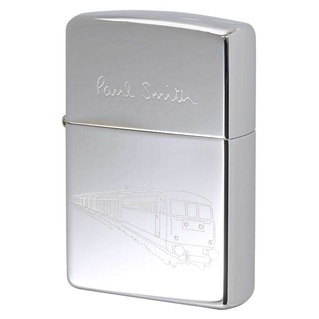 絶版/ヴィンテージ Zippo ジッポー 中古 2001年製造 ZIPPO Paul Smith トレイン 電車  [S]ほぼ新品同様