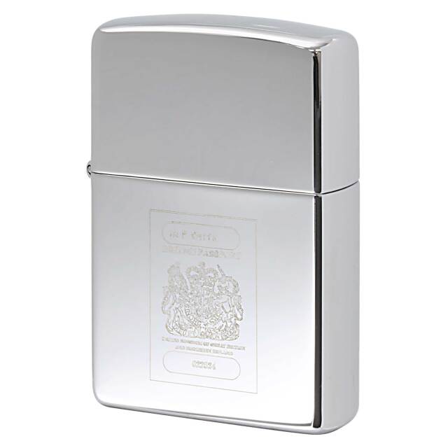 絶版/ヴィンテージ Zippo ジッポー 中古 2001年製造 ZIPPO Paul Smith British Passport ブリティッシュ パスポート  [S]ほぼ新品同様