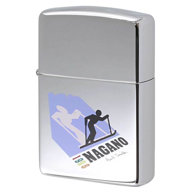 絶版/ヴィンテージ Zippo ジッポー 中古 1997年製造 ZIPPO Paul Smith 1998年 長野オリンピック記念  [S]ほぼ新品同様