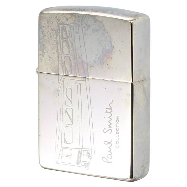絶版/ヴィンテージ Zippo ジッポー 中古 2001年製造 ZIPPO Paul Smith Collection 電車 トレイン PG  [A]使用感少なく状態が良い