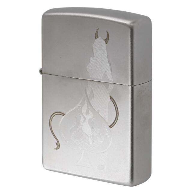 絶版/ヴィンテージ Zippo ジッポー 中古 2025年製造 Devilish Ace Design  [A]使用感少なく状態が良い