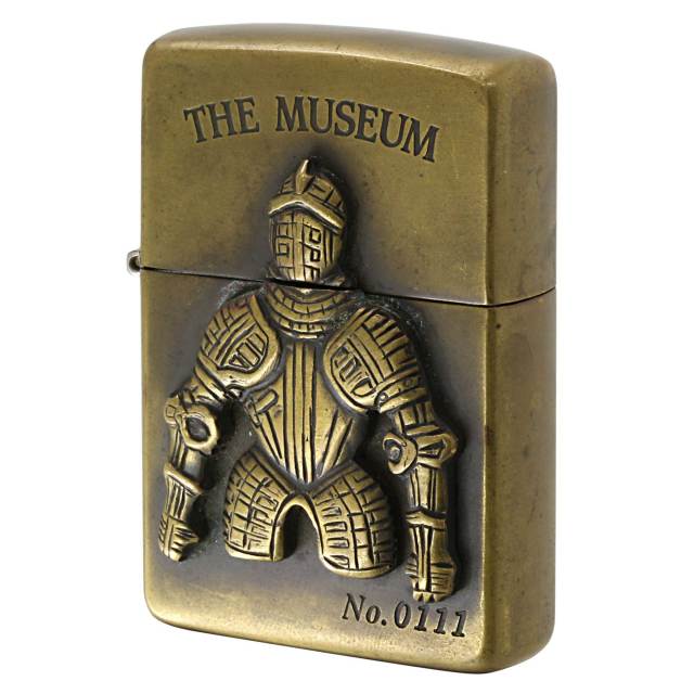 絶版/ヴィンテージ Zippo ジッポー 中古 1994年製造 THE MUSEUM 甲冑 ナイト メタル シリアル番号 No.0111  [C]使用感あり傷汚れあり