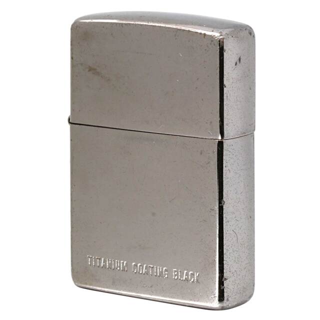 絶版/ヴィンテージ Zippo ジッポー 中古 1998年製造 TITANIUM COATING ブラック  [B]使用感ありやや傷汚れあり
