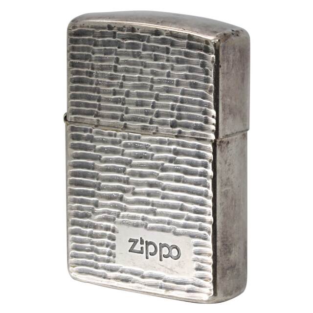 絶版/ヴィンテージ Zippo ジッポー 中古 1992年製造 両面加工 リューター加工 ZIPPO LOGO  [B]使用感ありやや傷汚れあり