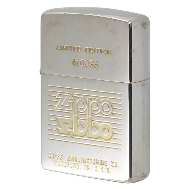 絶版/ヴィンテージ Zippo ジッポー 中古 2007年製造 ZIPPO LOGO LIMITED EDITION シリアルナンバー No.0093  [C]使用感あり傷汚れあり