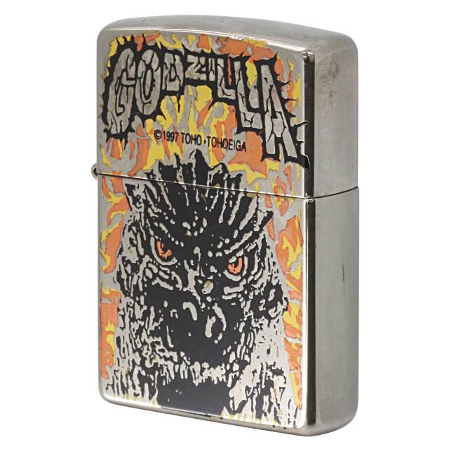 絶版/ヴィンテージ Zippo ジッポー 中古 1997年製造ゴジラ GODZILLA No