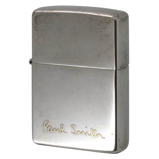 絶版/ヴィンテージ Zippo ジッポー 中古 1999年製造 Paul Smith ポール・スミス 逆エッチング 盛上げ ゴールド  [C]使用感あり傷汚れあり