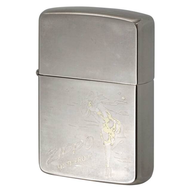 絶版/ヴィンテージ Zippo ジッポー 中古 1986年製造 Windy ウィンディ ガール  [C]使用感あり傷汚れあり
