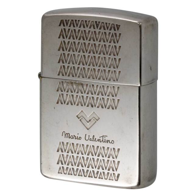絶版/ヴィンテージ Zippo ジッポー 中古 1991年製造 Mario Valentino マリオ・ヴァレンティーノ ロゴ  [C]使用感あり傷汚れあり